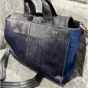 French connection pony and leather bag